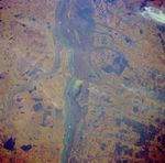 Imagen, Foto Satelite del Rio Paraná, Brasil