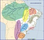 Mapa de las Cuencas Hidrográficas de Brasil