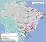 Mapa Ferroviario de Brasil