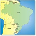 Mapa de los Puestos Fronterizos de Brasil