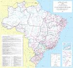 Mapa de Carreteras de Brasil, America del Sur
