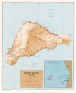Mapa Relieve Sombreado de la Isla de Pascua