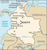 Mapa Político Pequeña Escala de Colombia