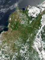 Imagen, Foto Satelite de Colombia