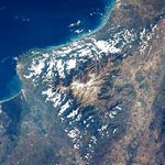 Sierra Nevada de Santa Marta vista desde el espacio