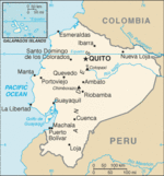Mapa Político Pequeña Escala de Ecuador