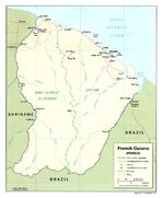 Mapa Político de Guayana Francesa