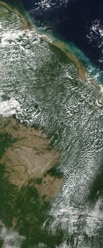 Imagen, Foto Satelite de Guyana