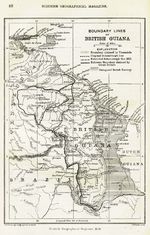 Mapa de la Guyana Británica 1896