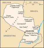 Mapa físico del Ecuador 1999