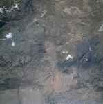Imagen, Foto Satelite de los Volcanes Sabancaya, Chachani y El Misti, Peru