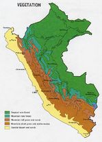 Mapa de Vegetación de Perú