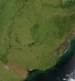 Imagen, Foto Satelite de Uruguay