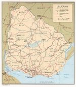 Mapa Politico de Uruguay