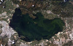 Imagen, Foto Satelite del Lago de Valencia, Venezuela
