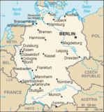 Mapa Politico Pequeña Escala de Alemania