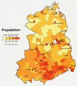 Mapa de Población de la Ex Alemania del Este 1981