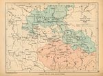 Mapa de Alemania, Ilustrando la Silesia y la Guerra de los Siete Años