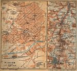 Mapa del Valle de Elster Desde Plauen Hasta Greiz, Alemania 1910