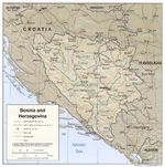 Mapa de Relieve Sombreado de Bosnia y Herzegovina