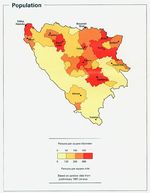 Mapa de Población de Bosnia y Herzegovina