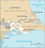 Mapa de la Región de la Base Dhekelia