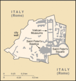 Mapa Político Pequeña Escala de la Ciudad del Vaticano