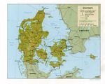 Mapa de Relieve Sombreado de Dinamarca