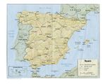 Mapa Físico de España 1982