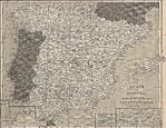 Mapa de España y Portugal 1917
