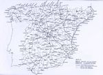 Mapa de carreteras de España 1830
