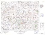 Mapa Blanco y Negro de Iowa, Estados Unidos