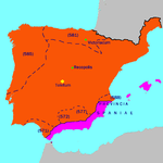 Hispania visigoda durante Leovigildo, aÃ±o 586