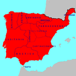 Provincias de la Hispania Visigótica en 700 dC