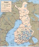 Mapa Politico de Finlandia
