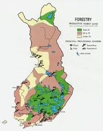 Mapa Forestal de Finlandia