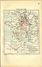 Mapa de Francia Circa 1035