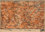 Mapa del Valle de Ossau, Francia 1914