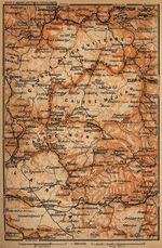Mapa de los Causses, Francia 1914