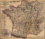 Mapa de Francia 1870
