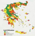 Mapa del Uso de la Tierra de Grecia