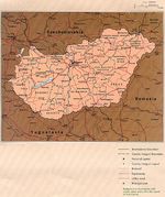 Mapa Politico de Hungría
