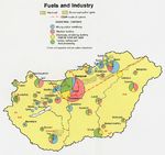 Mapa de las Industrias de Hungría