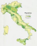 Población de Italia 1972
