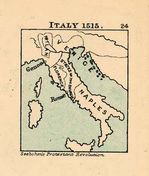 Mapa de Italia en 1515