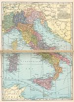 Mapa de Italia 1921