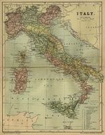 Mapa de Italia 1882