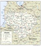 Mapa Politico de Lituania