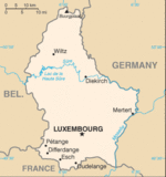 Mapa Político Pequeña Escala de Luxemburgo