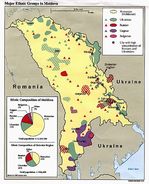 Mapa de los Principales Grupos Étnicos de Moldavia